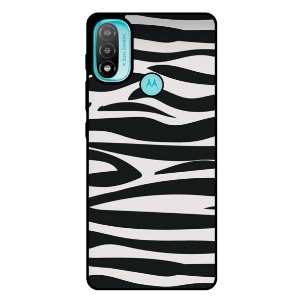 Motorola Moto E20 telefoonhoesje met zebra opdruk