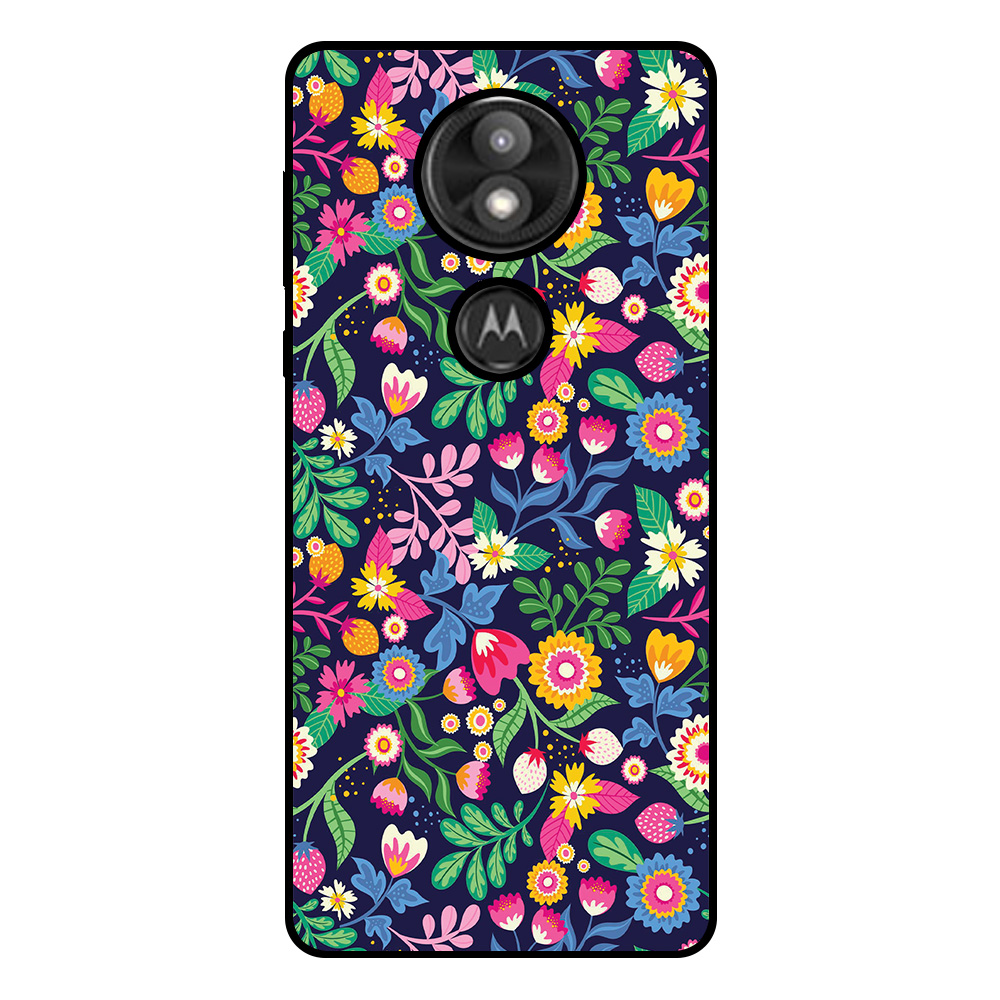 Motorola Moto E5 Plus telefoonhoesje met bloemen opdruk