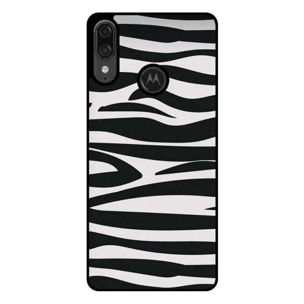 Motorola Moto E6 Plus telefoonhoesje met zebra opdruk