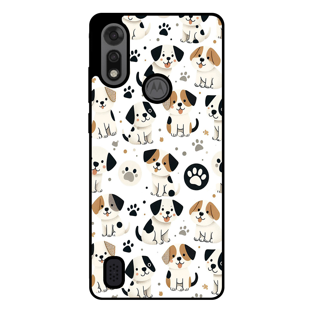 Motorola Moto E6i - E6s 2020 telefoonhoesje met honden opdruk