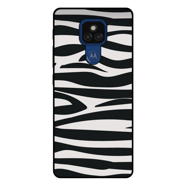 Motorola Moto E7 Plus telefoonhoesje met zebra opdruk