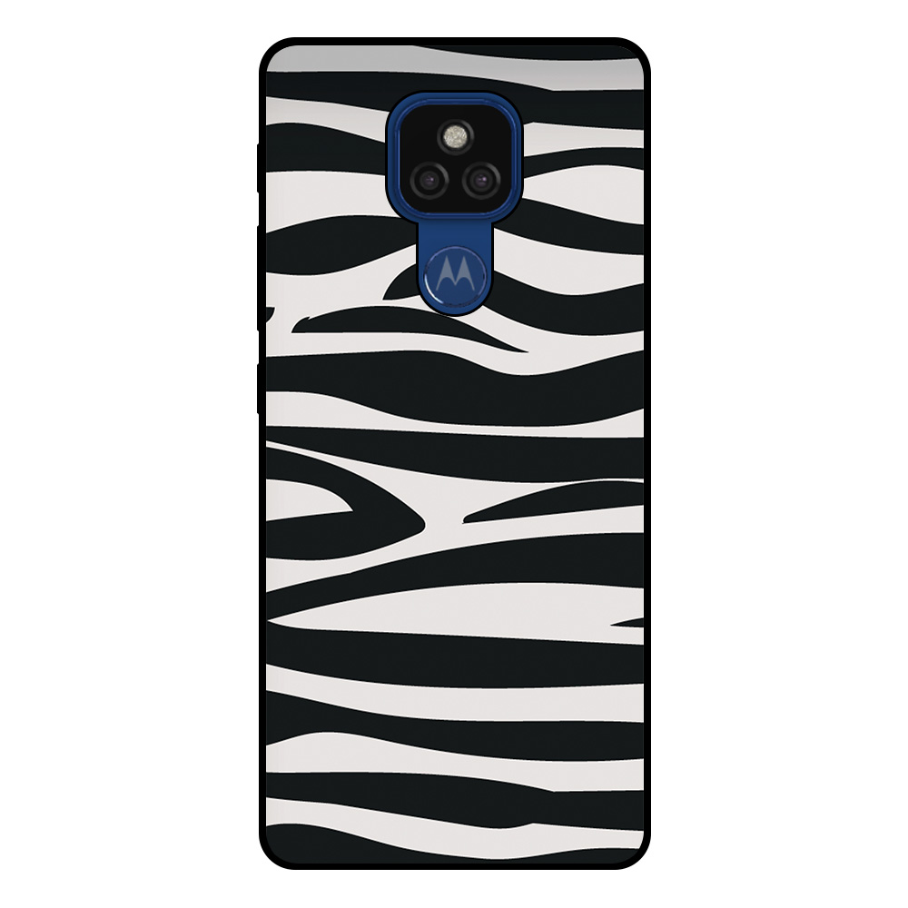 Motorola Moto E7 Plus telefoonhoesje met zebra opdruk