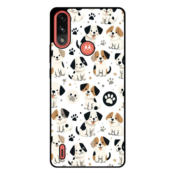 Motorola Moto E7i Power - Moto E7 Power telefoonhoesje met honden opdruk