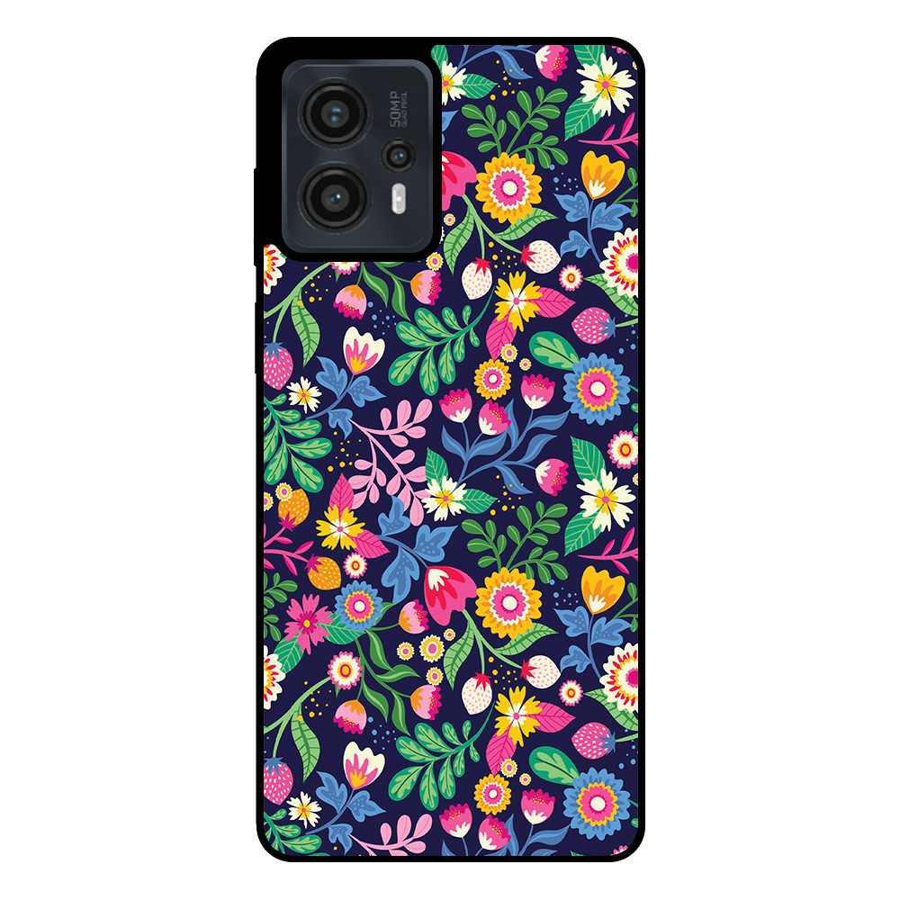 Motorola Moto G13 - G23 - G53 telefoonhoesje met bloemen opdruk