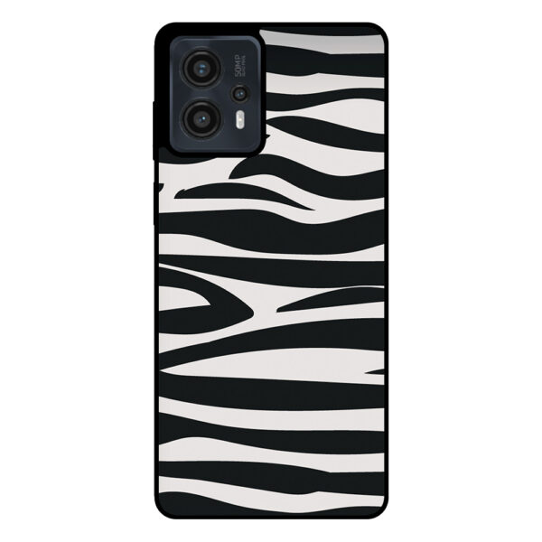 Motorola Moto G13 - G23 - G53 telefoonhoesje met zebra opdruk