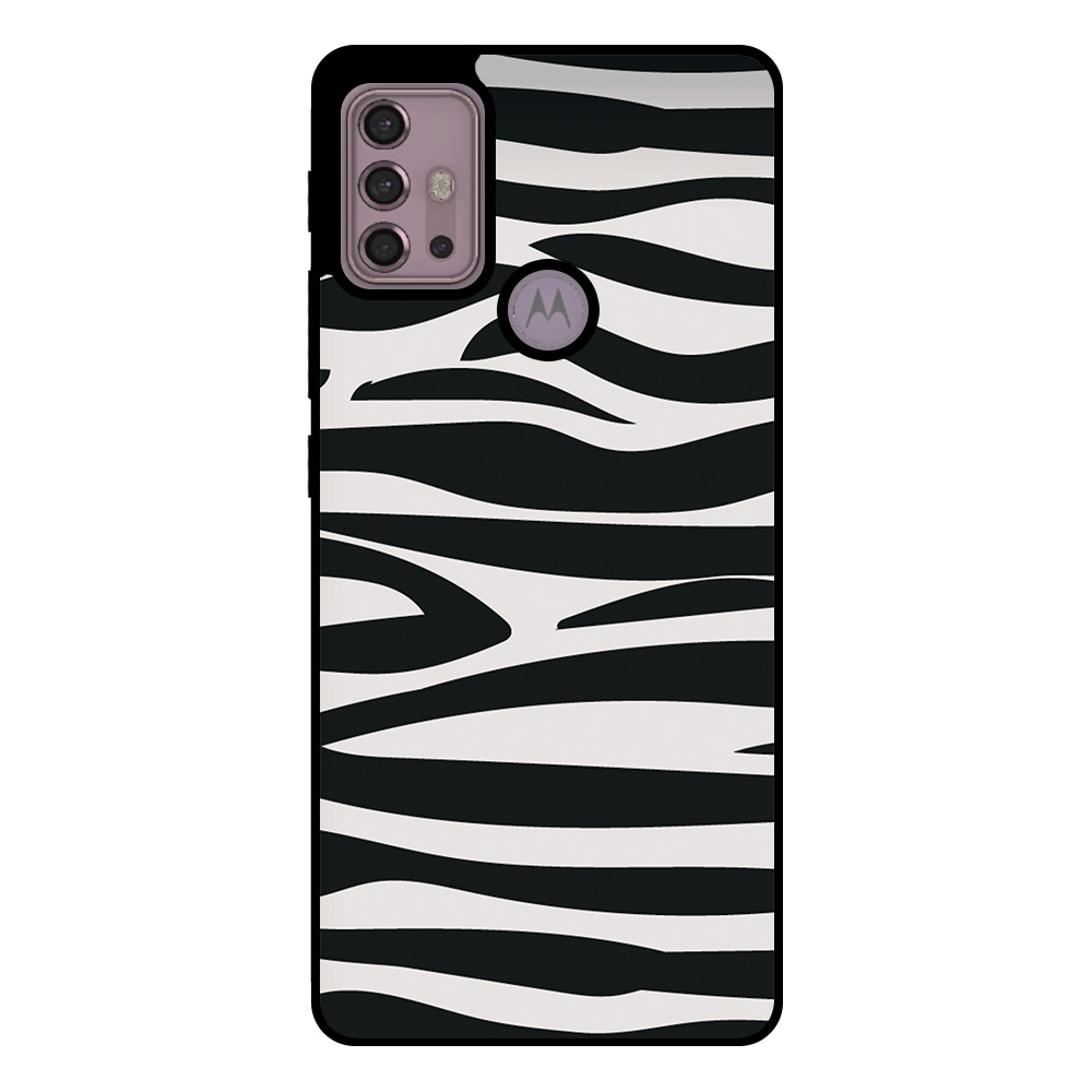 Motorola Moto G20 - G30 telefoonhoesje met zebra opdruk