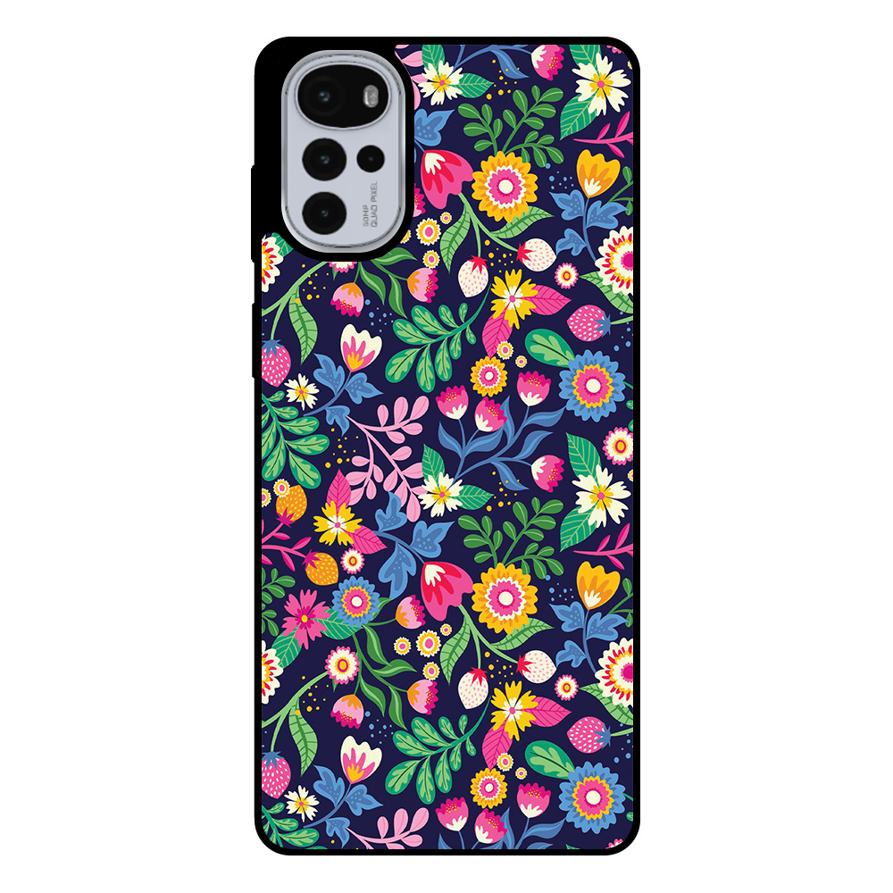 Motorola Moto G22 telefoonhoesje met bloemen opdruk