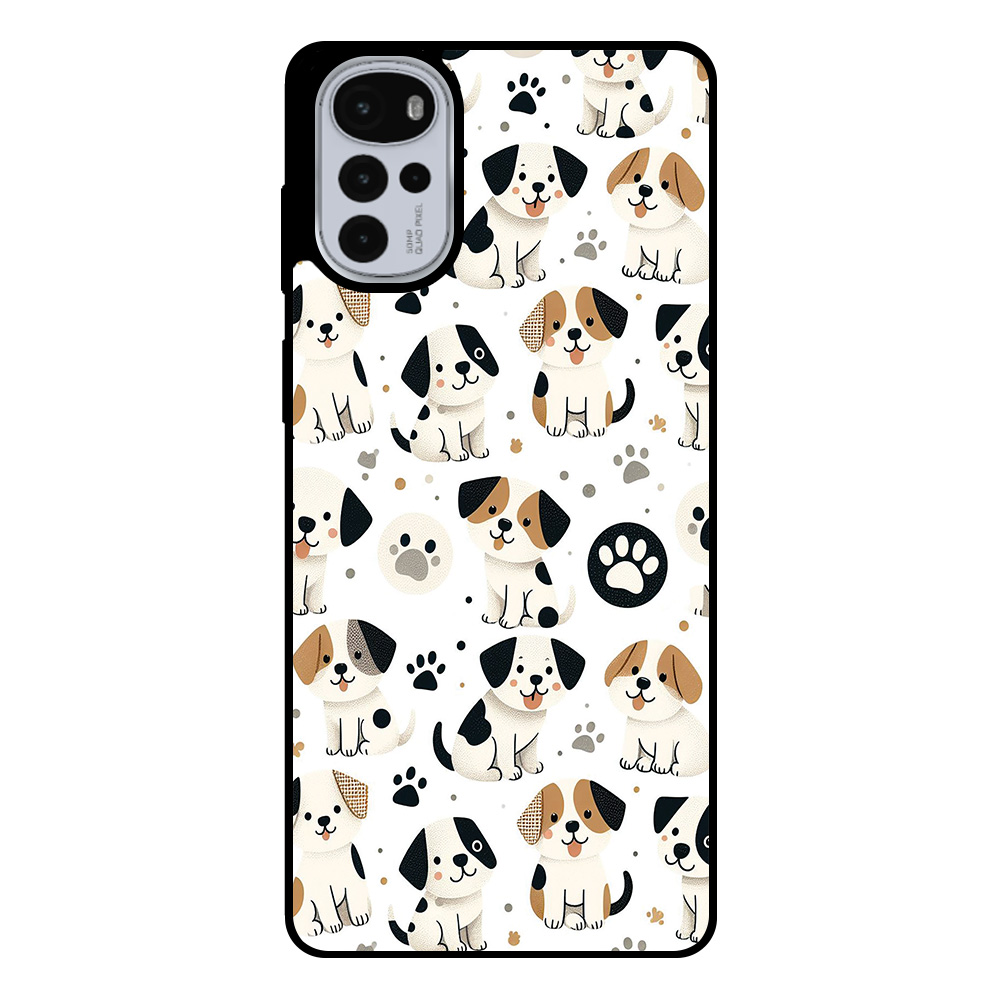 Motorola Moto G22 telefoonhoesje met honden opdruk