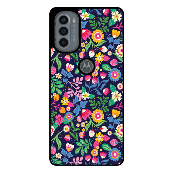 Motorola Moto G31 - G41 telefoonhoesje met bloemen opdruk