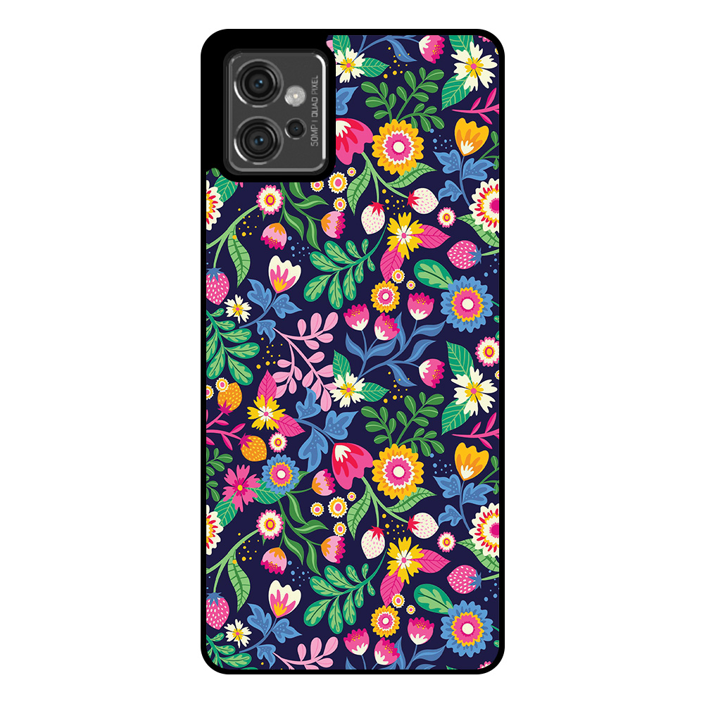 Motorola Moto G32 telefoonhoesje met bloemen opdruk