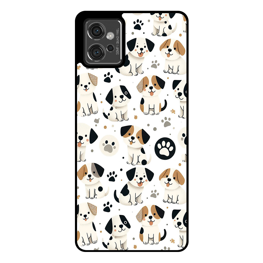 Motorola Moto G32 telefoonhoesje met honden opdruk