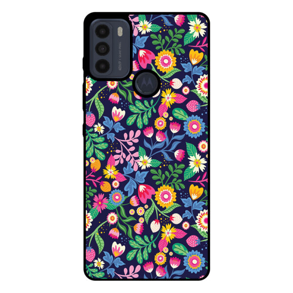 Motorola Moto G50 telefoonhoesje met bloemen opdruk