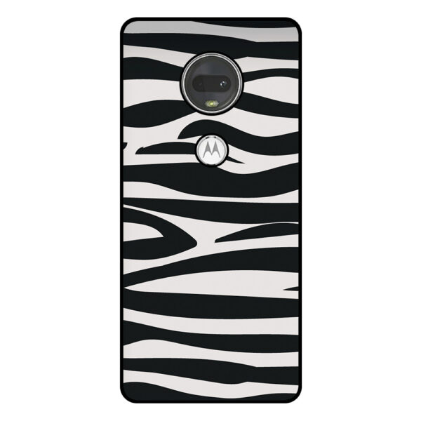 Motorola Moto G7 telefoonhoesje met zebra opdruk