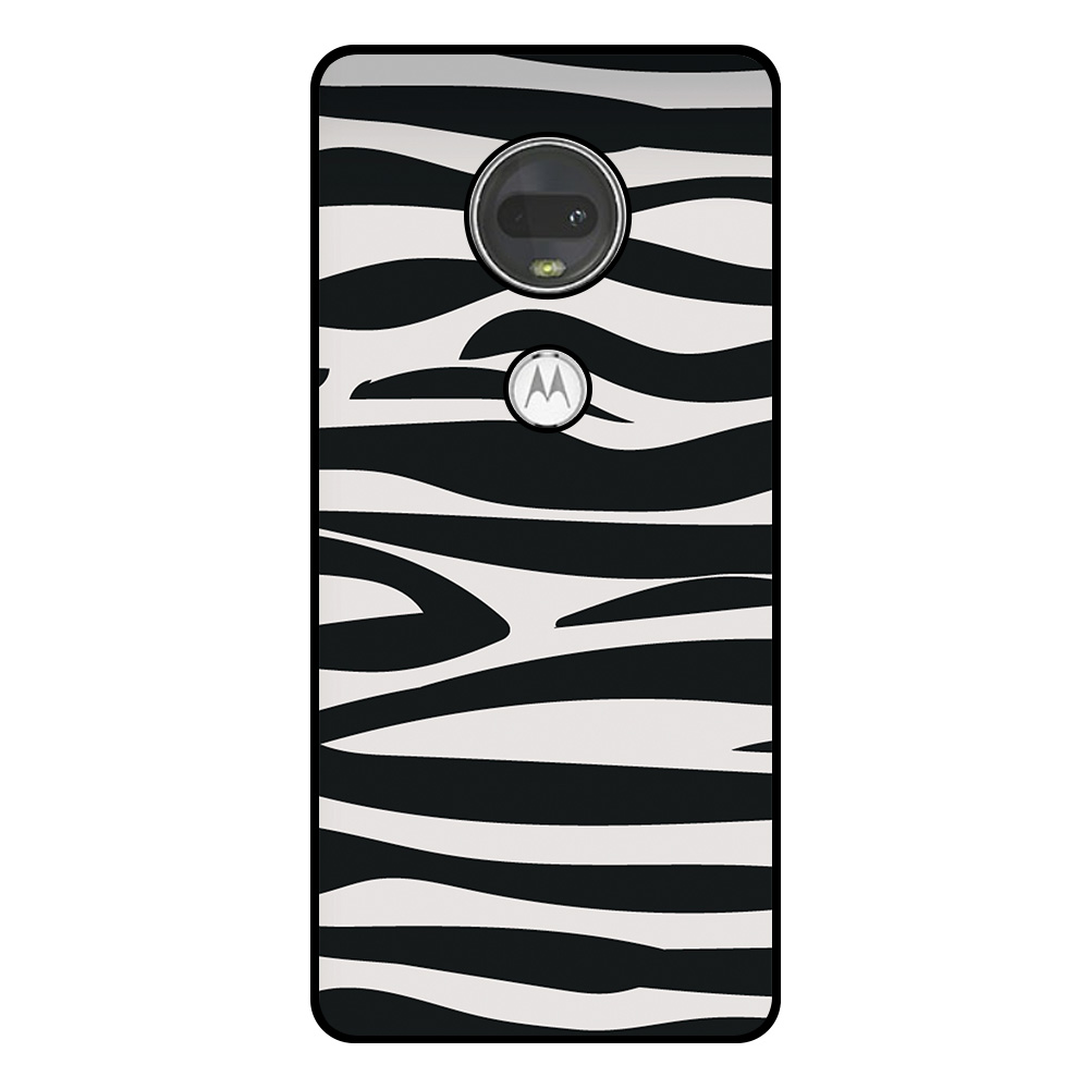 Motorola Moto G7 telefoonhoesje met zebra opdruk