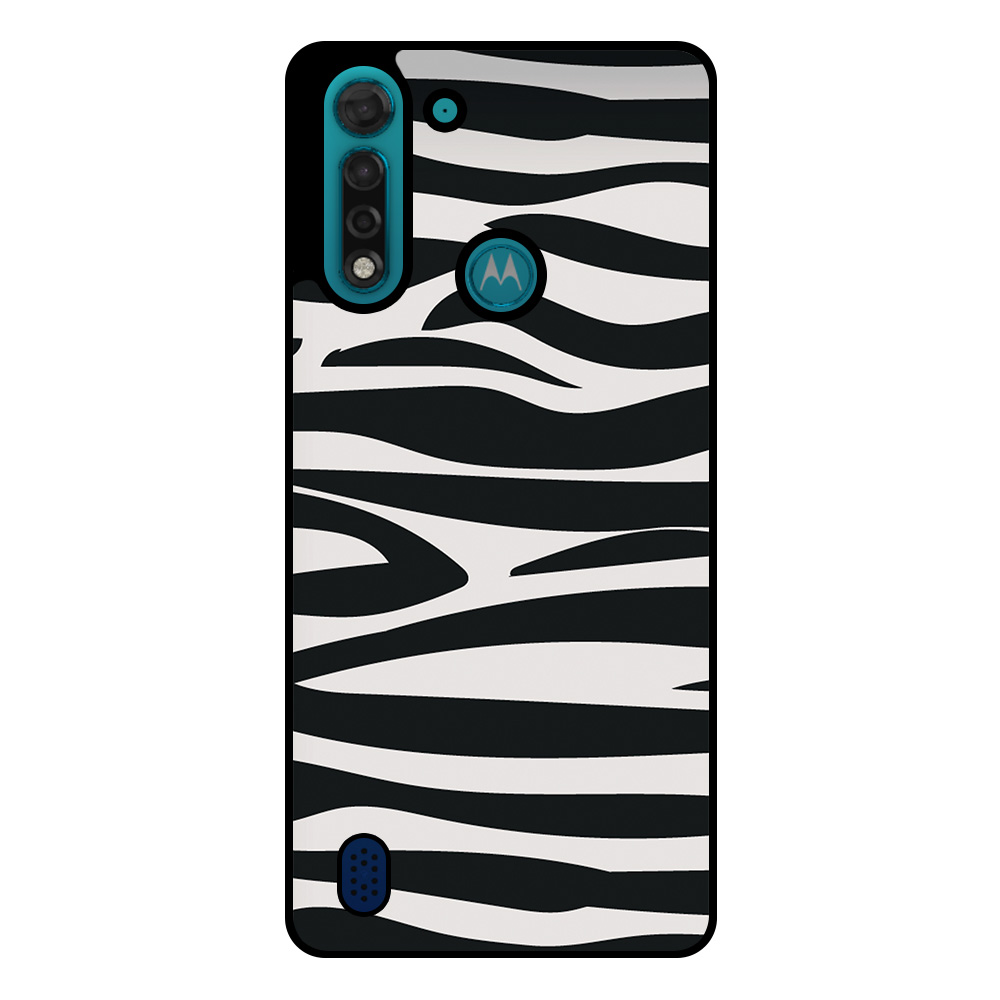 Motorola Moto G8 Power Lite telefoonhoesje met zebra opdruk