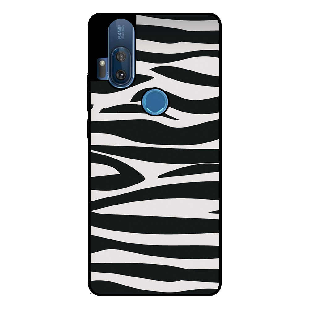 Motorola One Hyper telefoonhoesje met zebra opdruk