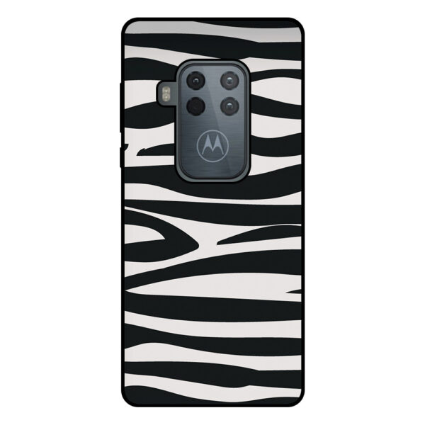 Motorola One Zoom telefoonhoesje met zebra opdruk