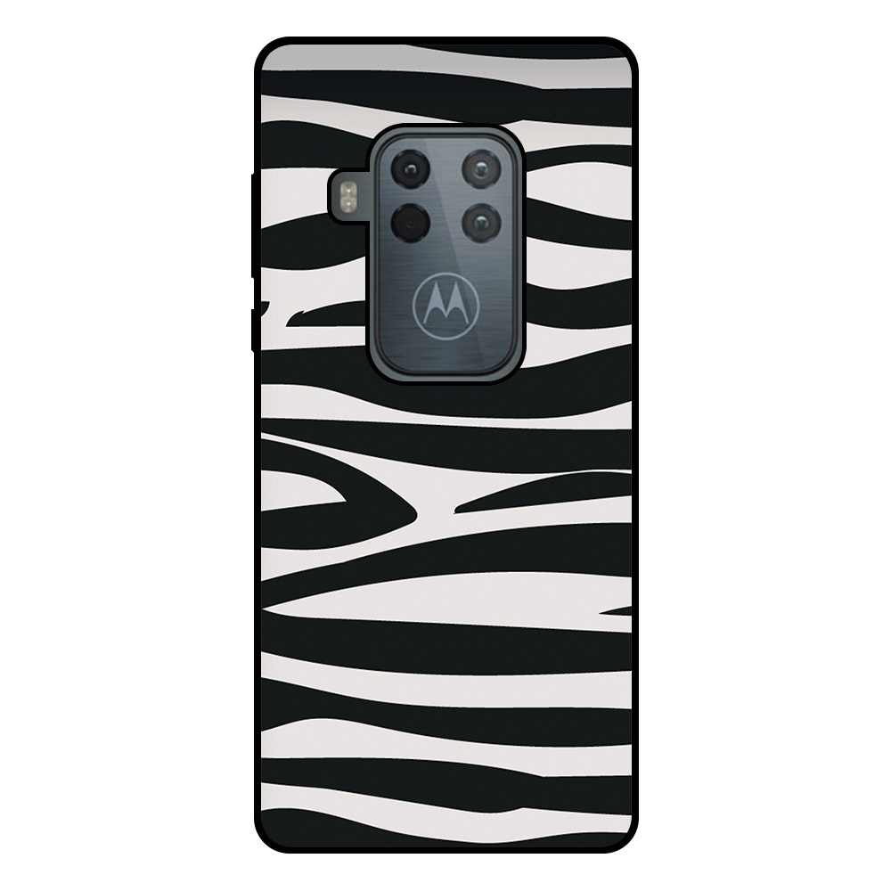 Motorola One Zoom telefoonhoesje met zebra opdruk