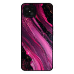 Oppo A92s-Reno4 Z 5G telefoonhoesje met paars roze marmer opdruk