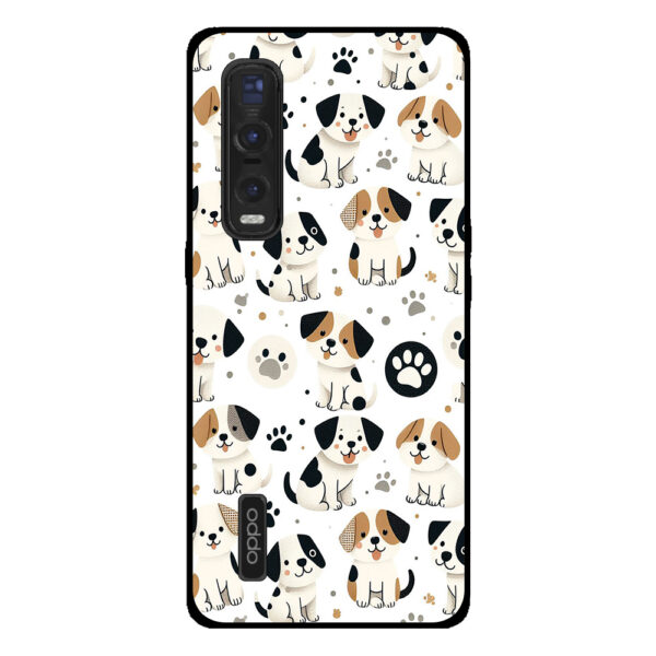 Oppo Find 2X Pro telefoonhoesje met honden opdruk