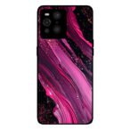 Oppo Find 3X Pro telefoonhoesje met paars roze marmer opdruk