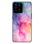 Oppo Find 3X Pro telefoonhoesje met regenboog marmer opdruk