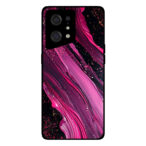 Oppo Find X5 Pro telefoonhoesje met paars roze marmer opdruk