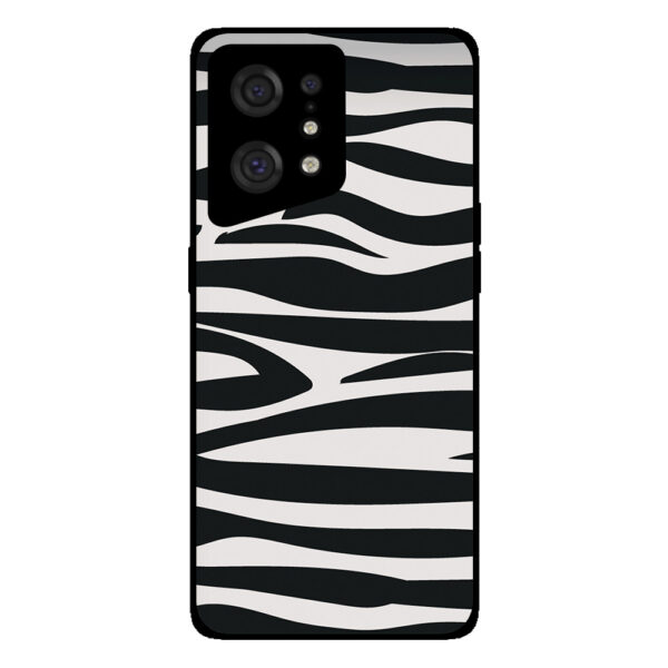 Oppo Find X5 telefoonhoesje met zebra opdruk