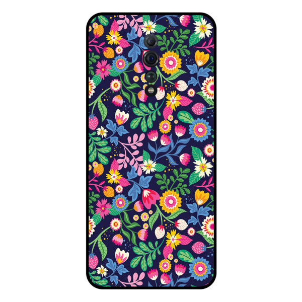 Oppo Reno Z telefoonhoesje met bloemen opdruk