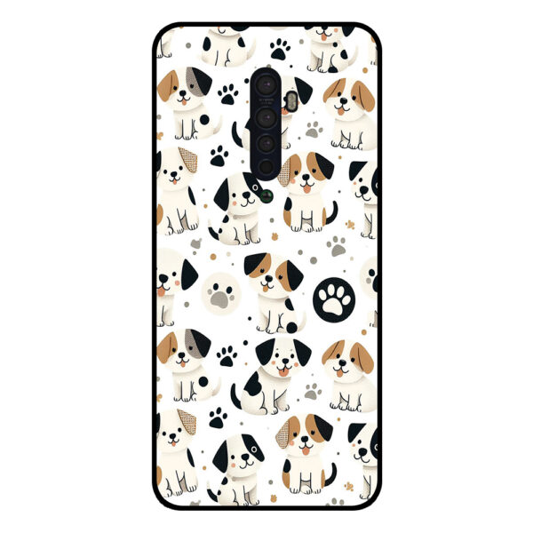 Oppo Reno2 telefoonhoesje met honden opdruk