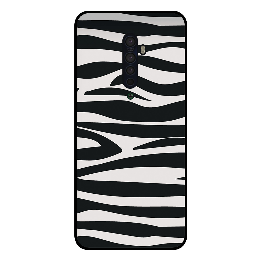 Oppo Reno2 telefoonhoesje met zebra opdruk