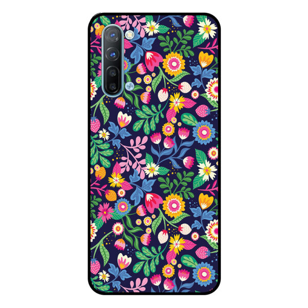 Oppo Reno3 5G telefoonhoesje met bloemen opdruk