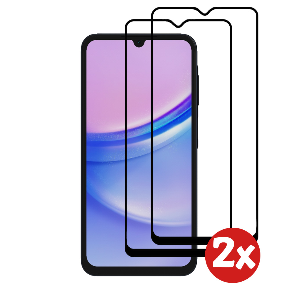 Samsung Galaxy A15 full cover screenprotector 2-Pack