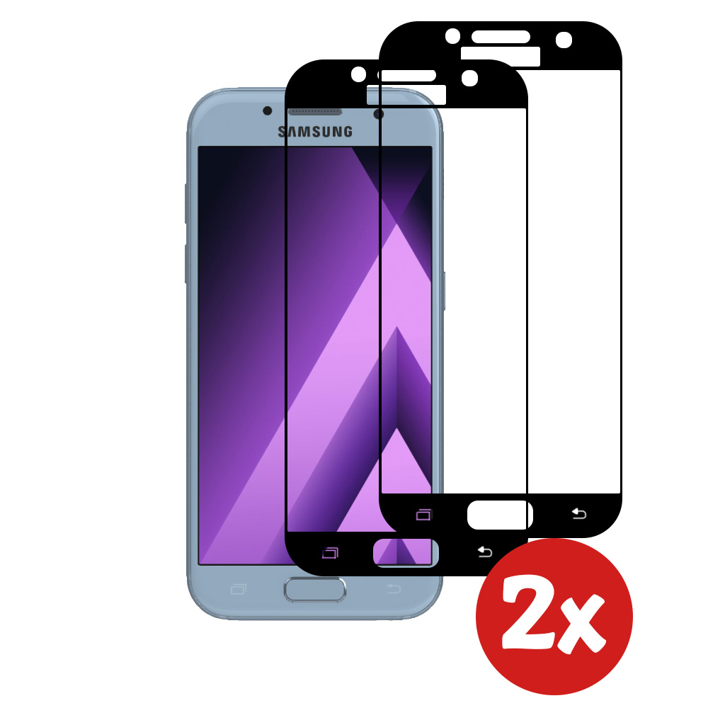 Samsung Galaxy A3 2017 full cover screenprotector 2-Pack