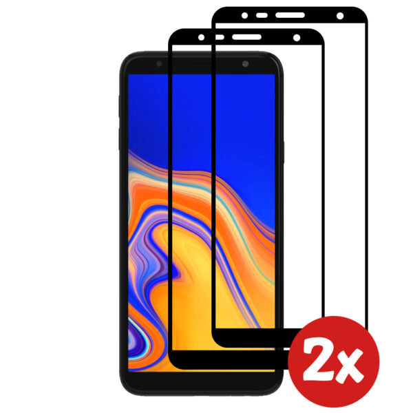 Samsung Galaxy J4 Plus 2018 full cover screenprotector 2-Pack