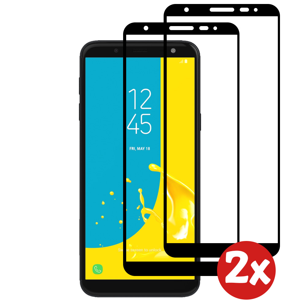 Samsung Galaxy J6 2018 full cover screenprotector 2-Pack