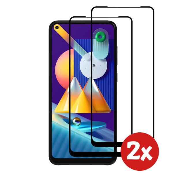 Samsung Galaxy M11 full cover screenprotector 2-Pack