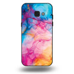 Telefoonhoesje voor Galaxy A5 2017met regenboog acryl marmer opdruk