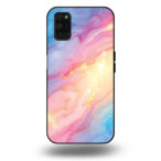 Telefoonhoesje voor Oppo A52 met regenboog glitter marmer opdruk