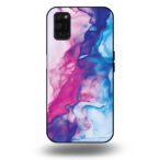 Telefoonhoesje voor Oppo A52 met roze blauw marmer opdruk