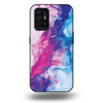 Telefoonhoesje voor Oppo A94 5G met roze blauw marmer opdruk