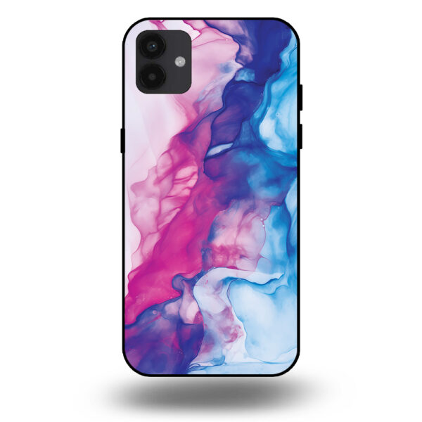 Telefoonhoesje voor Samsung Galaxy A04 met roze blauw marmer opdruk