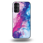 Telefoonhoesje voor Samsung Galaxy A14 met roze blauw marmer opdruk