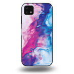 Telefoonhoesje voor Samsung Galaxy A22 5G met roze blauw marmer opdruk