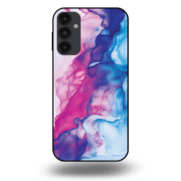 Telefoonhoesje voor Samsung Galaxy A24 4G met roze blauw marmer opdruk