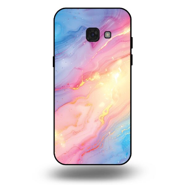 Telefoonhoesje voor Samsung Galaxy A5 2017 met regenboog glitter marmer opdruk