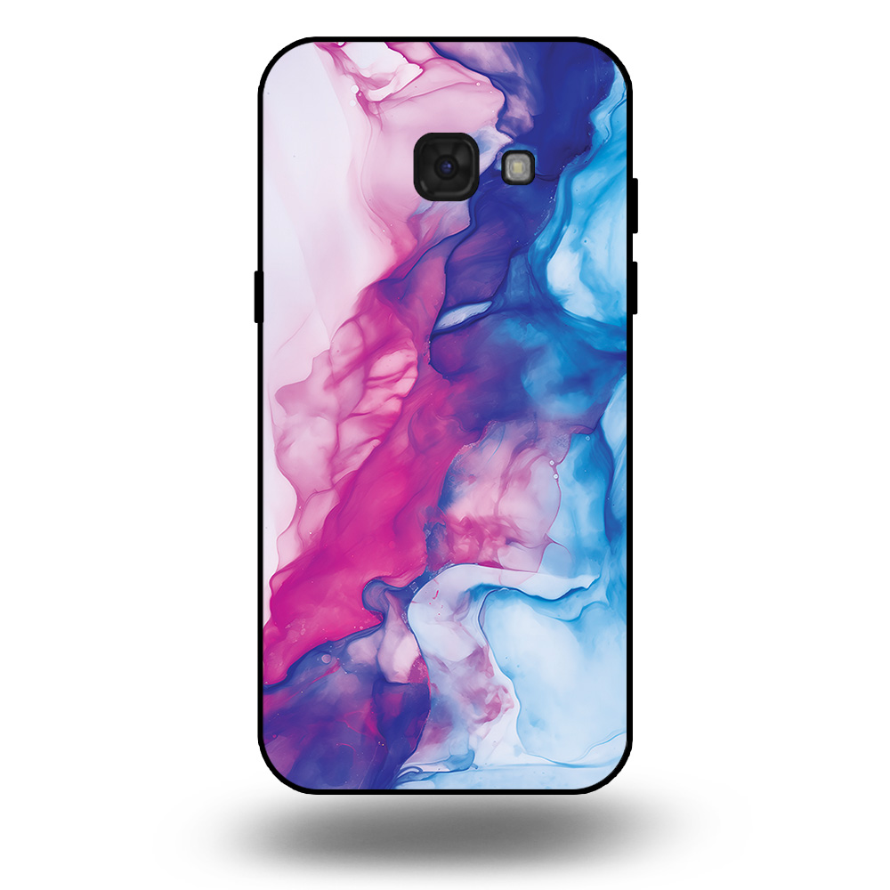 Telefoonhoesje voor Samsung Galaxy A5 2017 met roze blauw marmer opdruk