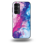 Telefoonhoesje voor Samsung Galaxy A54 5G met roze blauw marmer opdruk