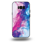 Telefoonhoesje voor Samsung Galaxy S8 met roze blauw marmer opdruk