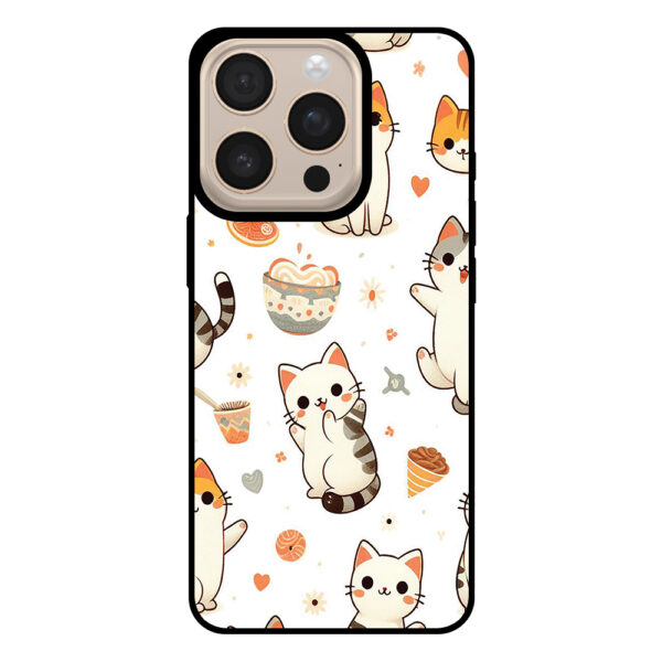 Telefoonhoesje voor iPhone 16 Pro Max met katten opdruk